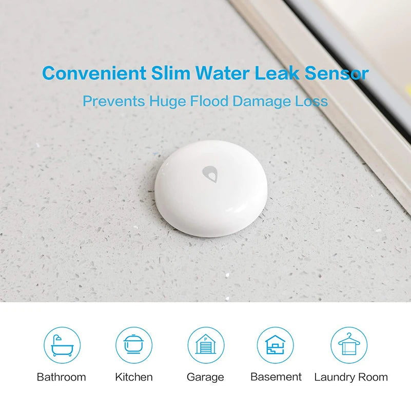 Détecteur de fuite d'eau connecté Zigbee IP67