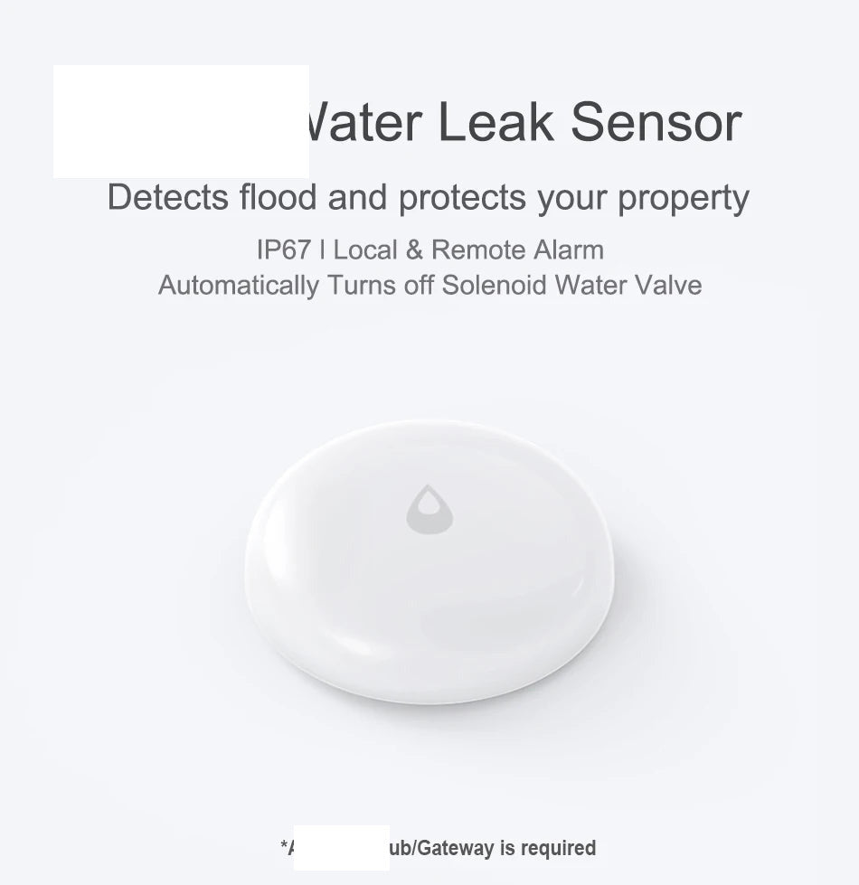 Détecteur de fuite d'eau connecté Zigbee IP67