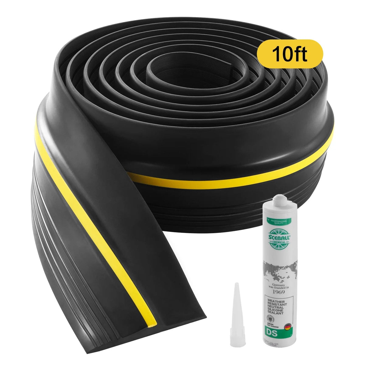 Seuil d'étanchéité PVC pour porte de garage — 3 longueurs